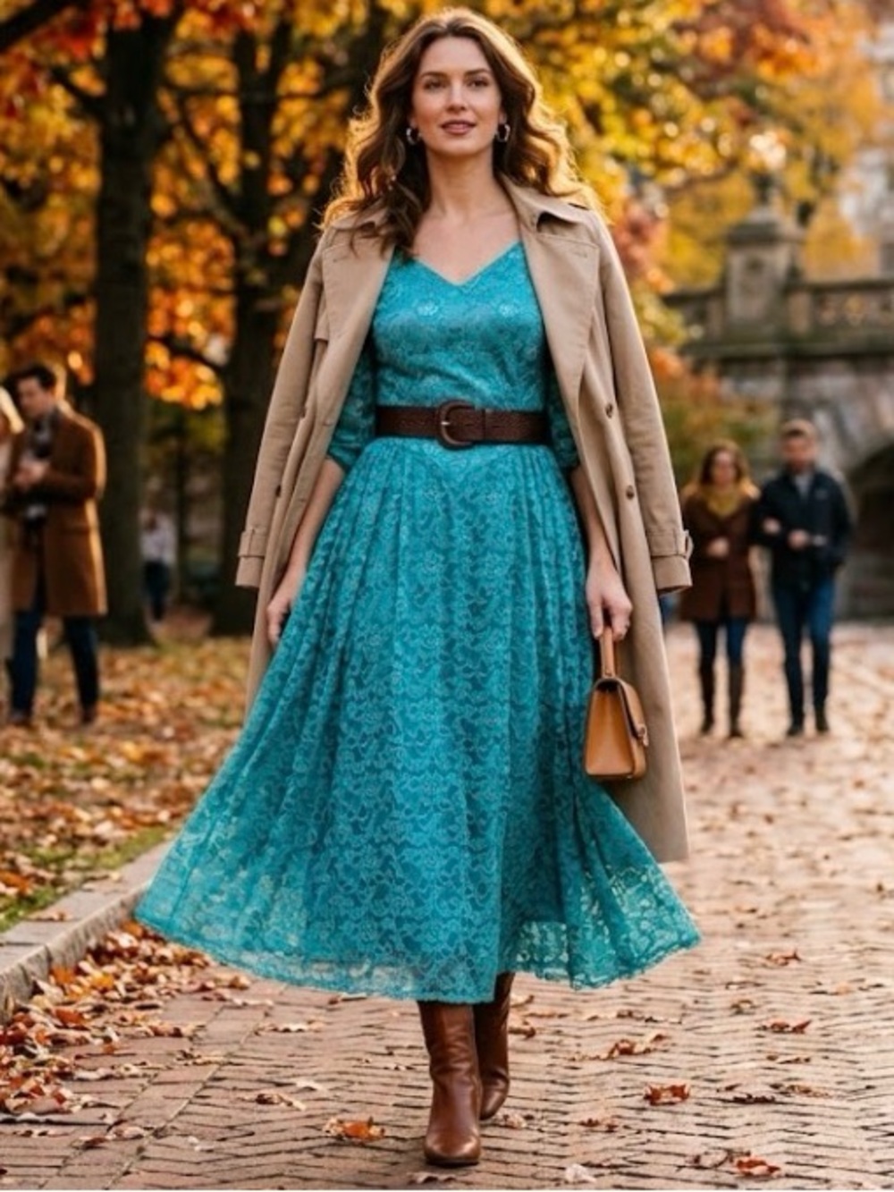 Teal Vintage Lace Dress Midi 1/2 Sleeve Women’s Size Small 1990’s

NO tags!